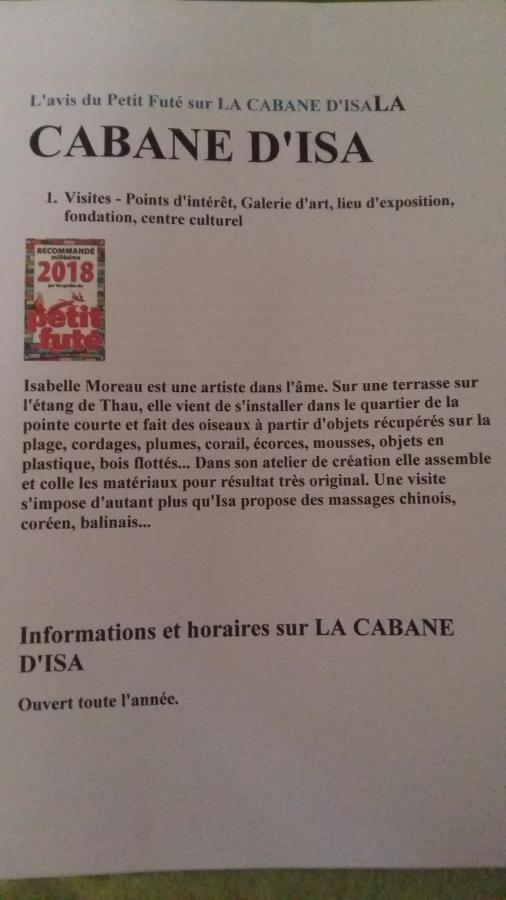 La Cabane D'Isa Sete Exterior photo